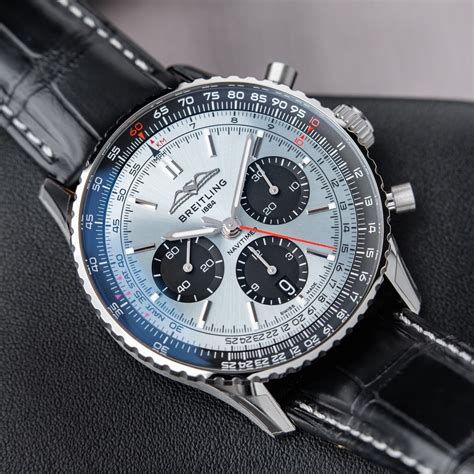 breitling navitimer ice blue|breitling navitimer 1 automatic.